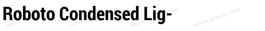 Roboto Condensed Lig字体转换